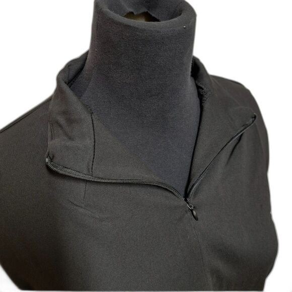 Shadow Sport Fitted Mock-Neck Quarter Zip Athletic Sport Jacket Black Size M NEW - Picture 1 of 8